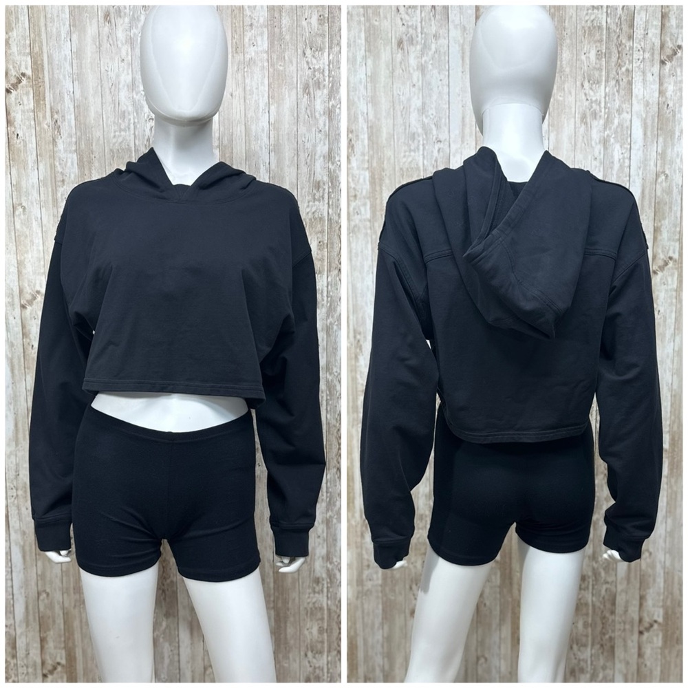 Lululemon All Yours Cropped Hoodie in Black [1271]